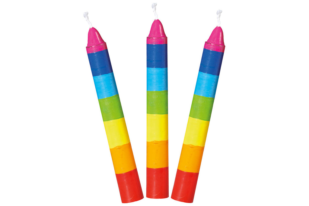 Bougies d'anniversaire Goki, lot de 10, couleurs assorties
