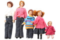 Dolls House 6537 " Famille " 5 Poupées Polyrésine 1:12 pour la Maison de Neuf !