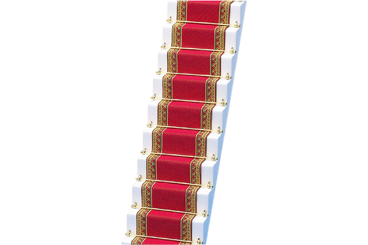 Dolls House 6663 Tapis Escalier de Coureur Rouge 1:12 pour Maison Poupée Neuf !