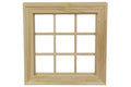 Dolls House Miniatur Fenster natur 9,4 x 9,4 cm