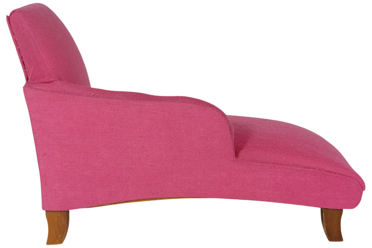 Dolls House 7232 Chaise Longue Pouf Sofa Rose 1:12 pour Maison de Poupée Neuf !