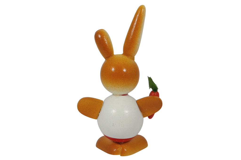 Schulte Kugelhase weiss mit Karotte Osterdekoration
