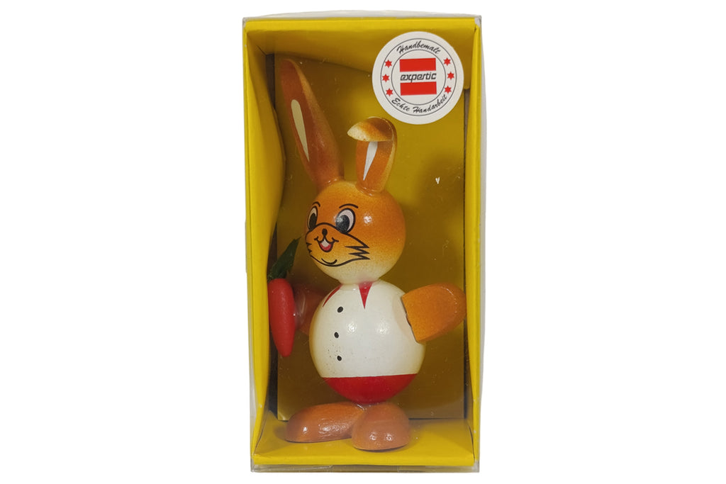 Schulte Kugelhase weiss mit Karotte Osterdekoration