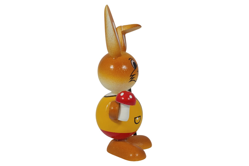 Schulte Kugelhase gelb mit Pilz Osterdekoration