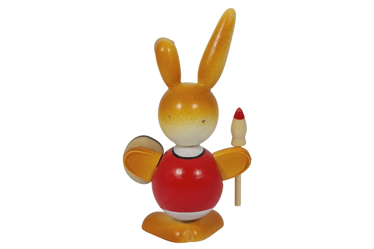 Schulte Kugelhase rot mit Farbmischpalette Osterdekoration