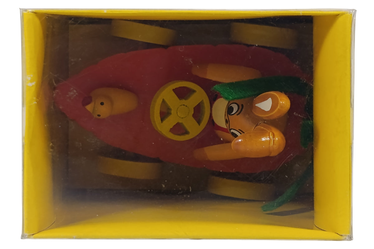 Schulte Kugelhase avec voiture de course en carotte décoration de Pâques orange