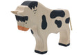 Holztiger Stier stehend schwarz/weiß