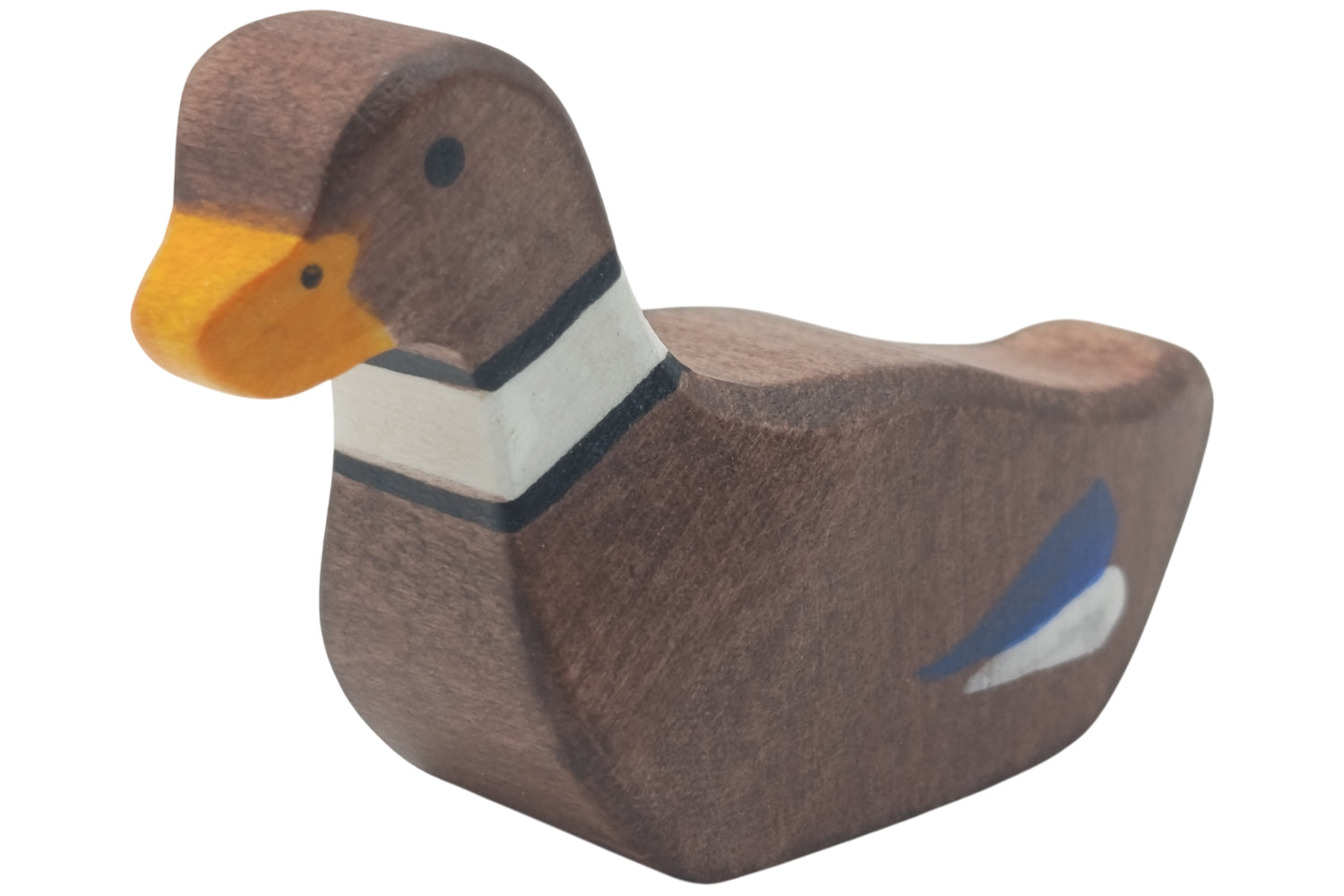 Holztiger Ente schwimmend