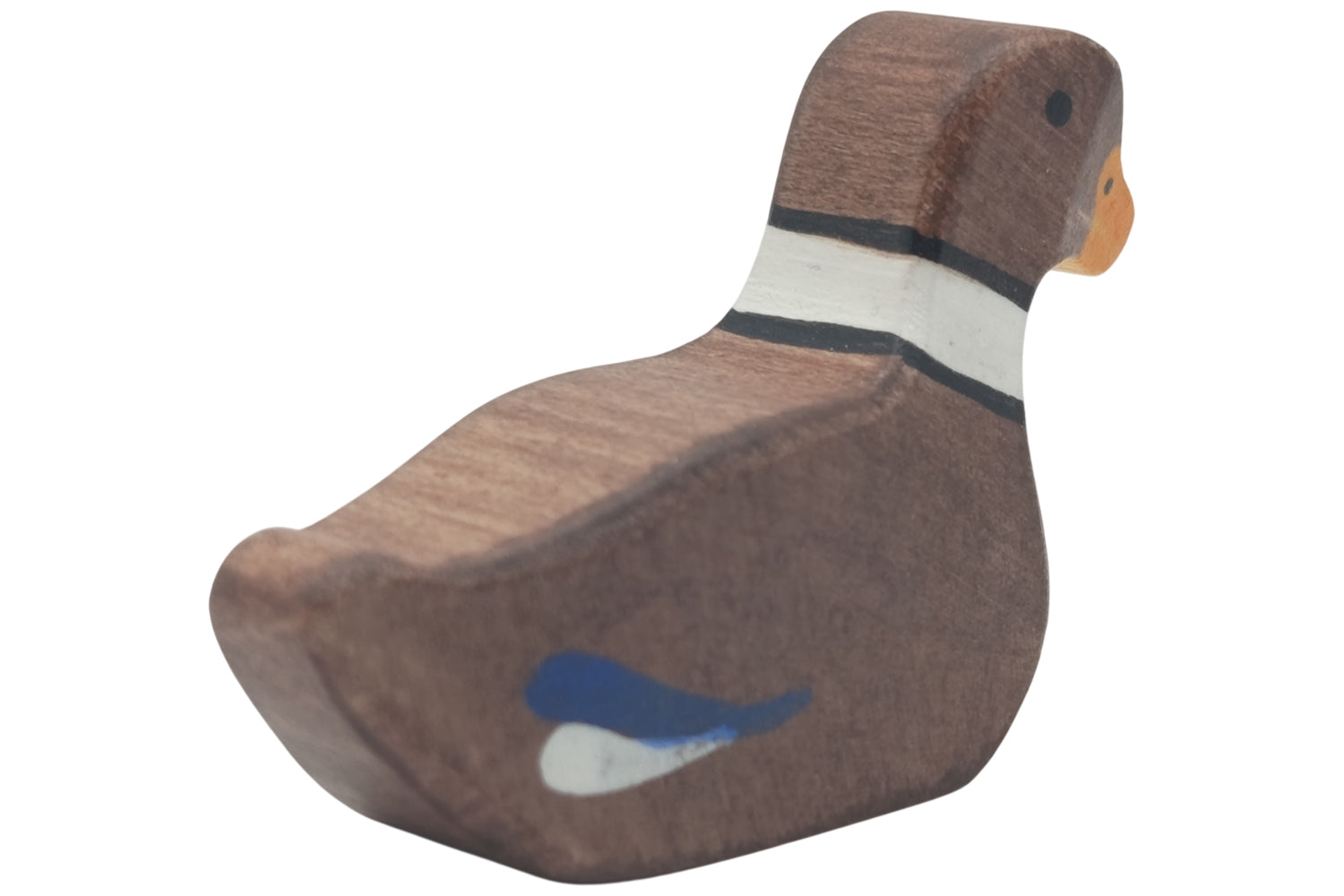 Holztiger Ente schwimmend