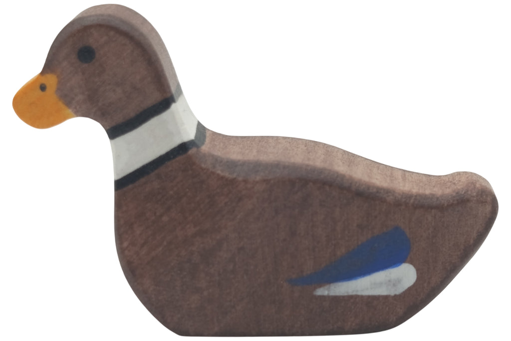 Holztiger Ente schwimmend