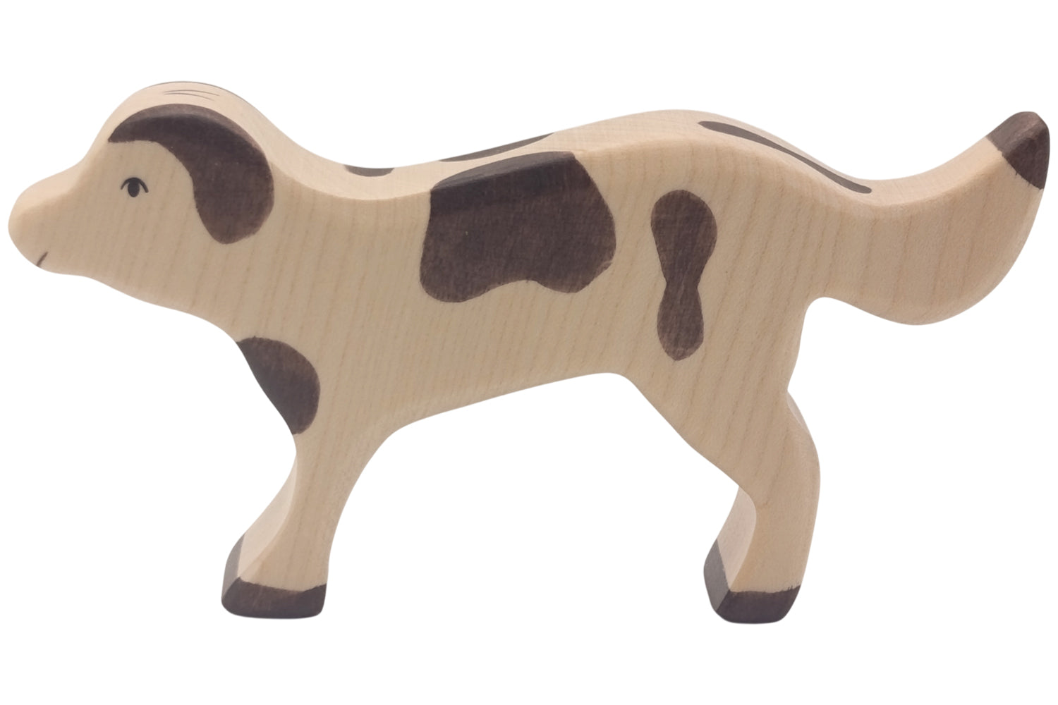 Holztiger Hofhund braun gefleckt