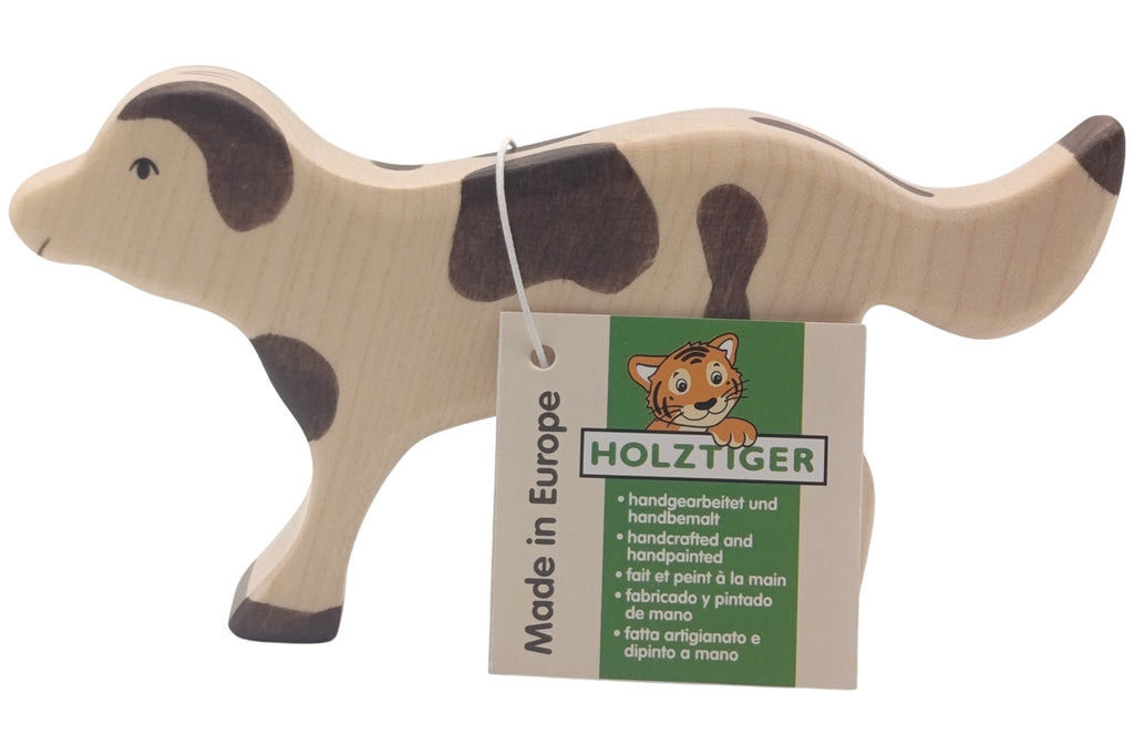 Holztiger Hofhund braun gefleckt