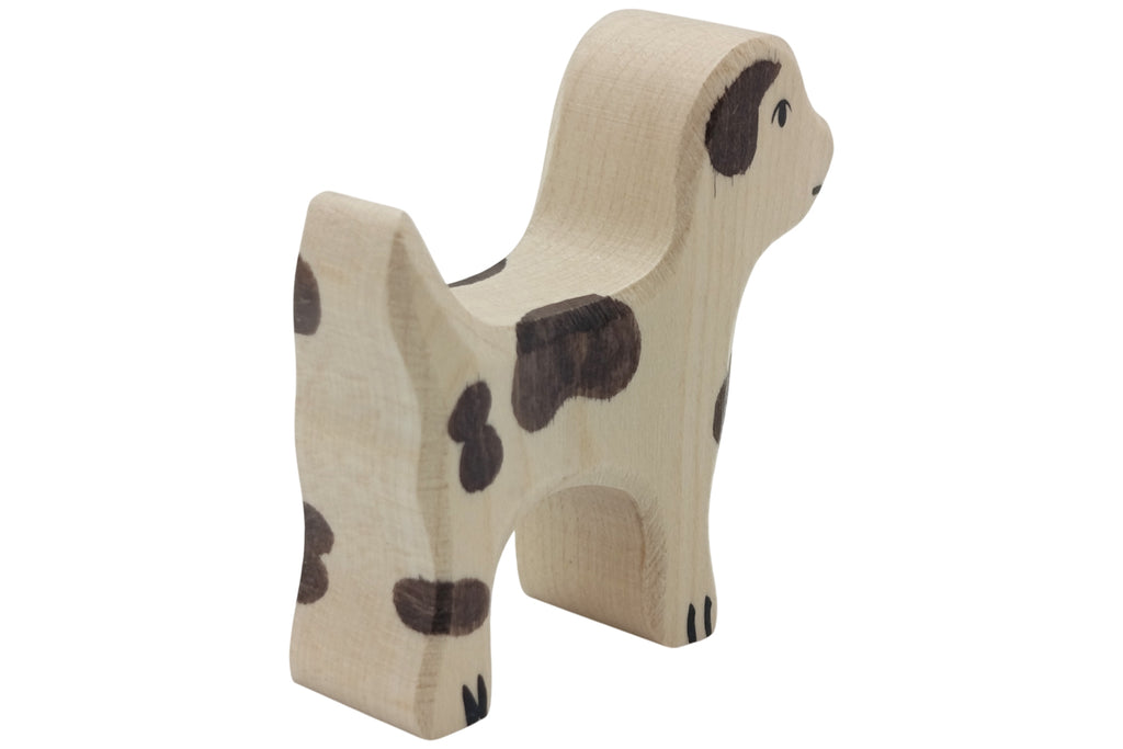 Holztiger Hofhund klein braun gefleckt
