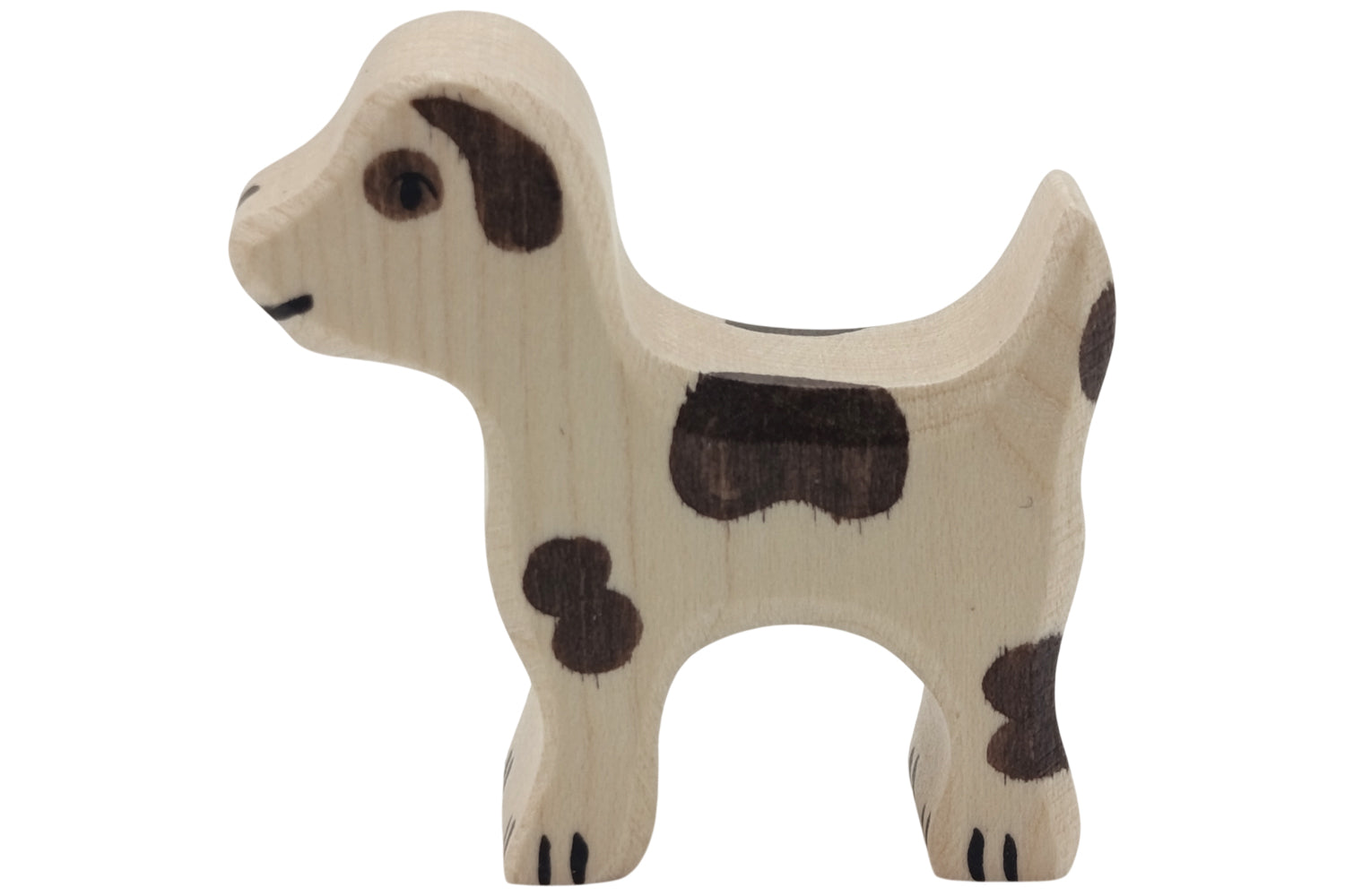 Holztiger Hofhund klein braun gefleckt