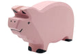 Holztiger Eber Schwein rosa