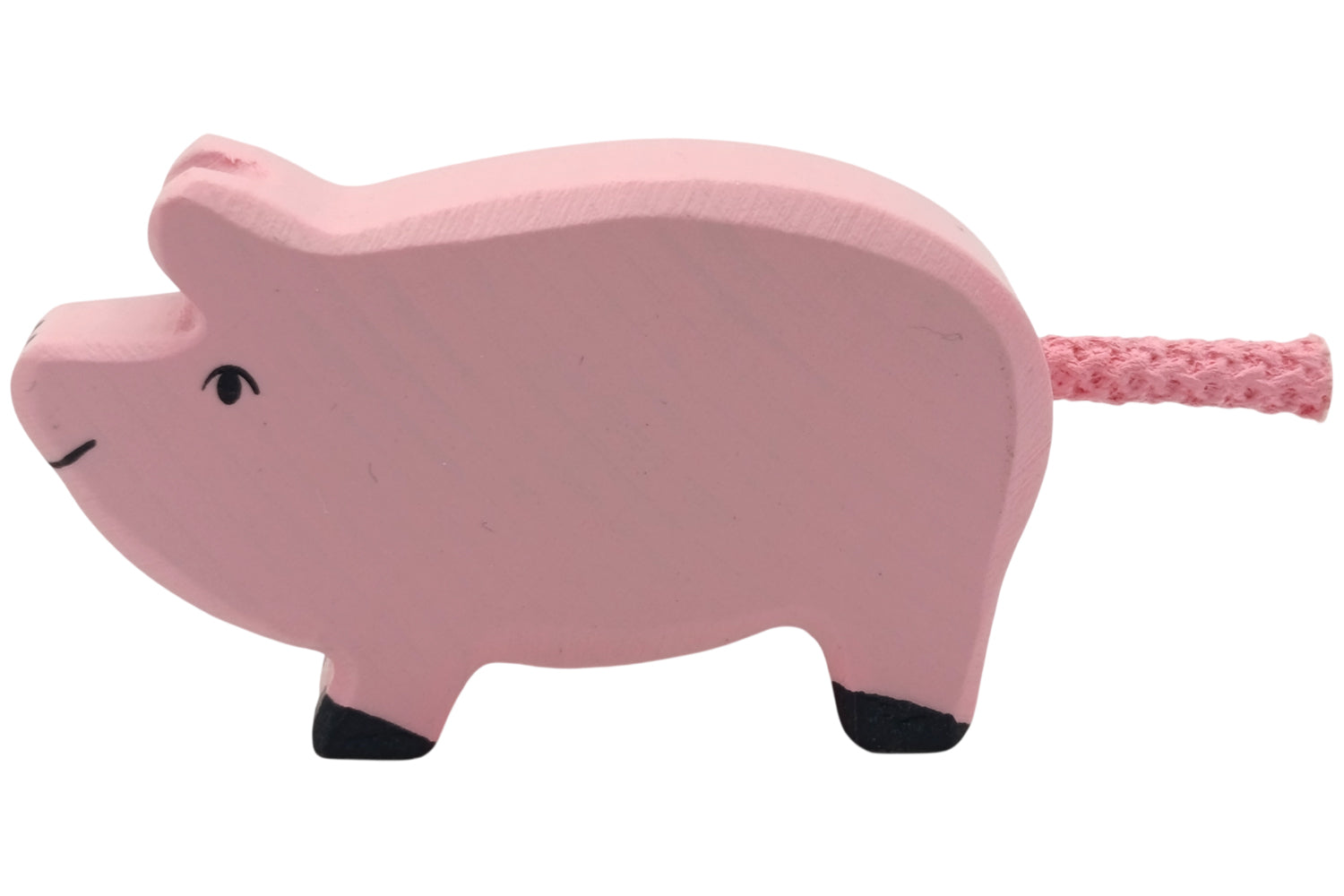 Holztiger Ferkel stehend rosa