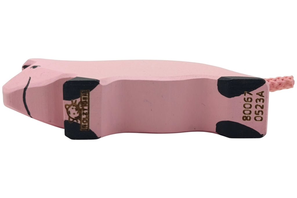 Holztiger Ferkel laufend rosa