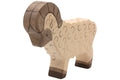 Holztiger Widder Schaf