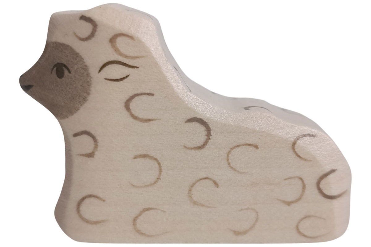 Holztiger Lamm liegend