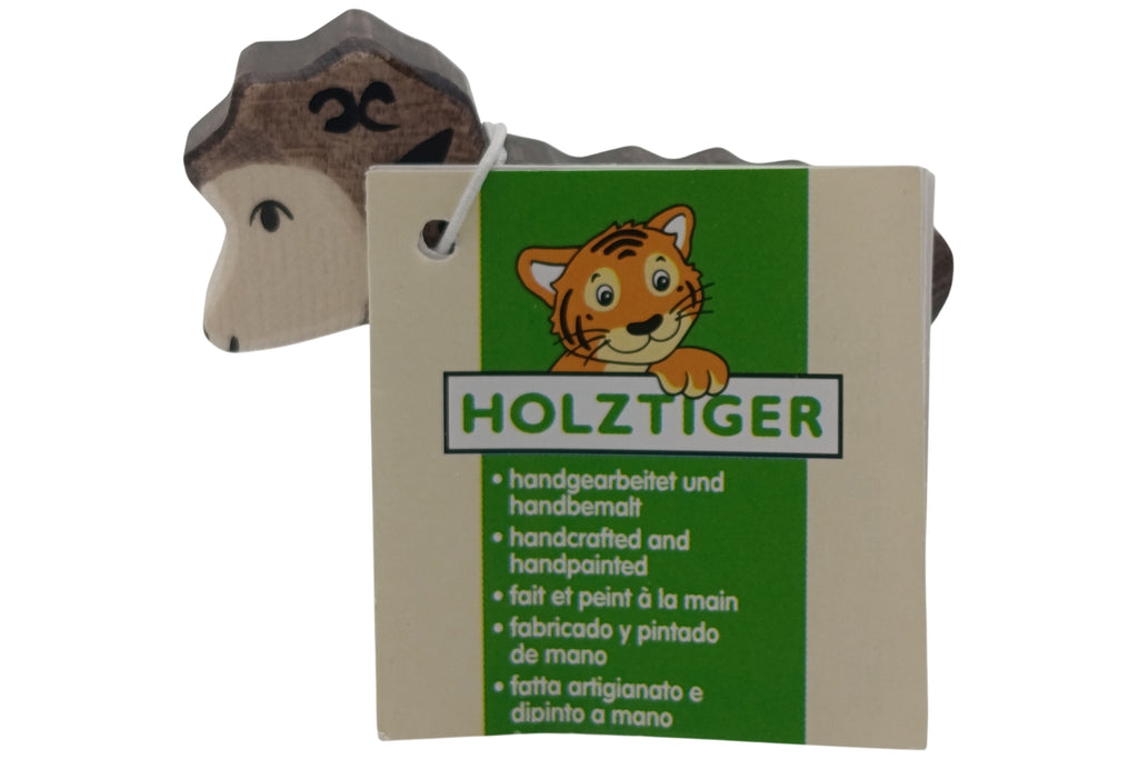 Holztiger Lamm dunkelbraun