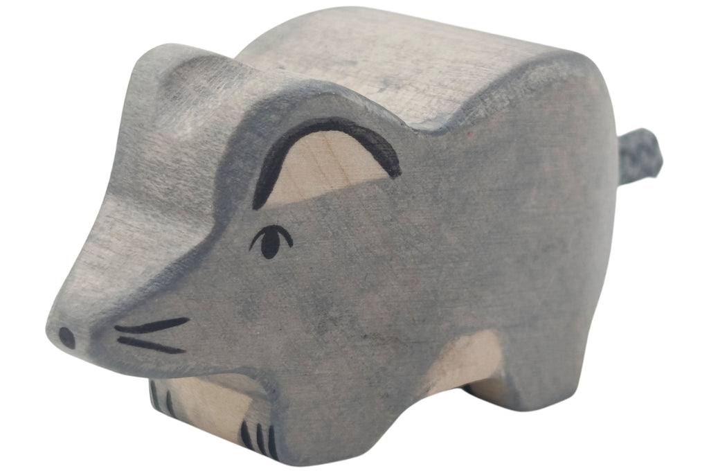 Holztiger Maus grau