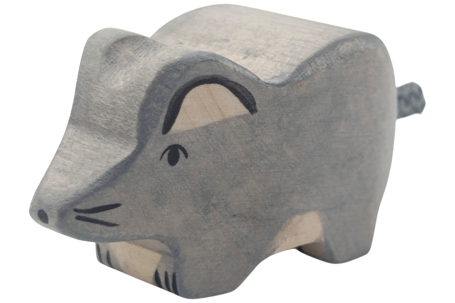 Holztiger Maus grau