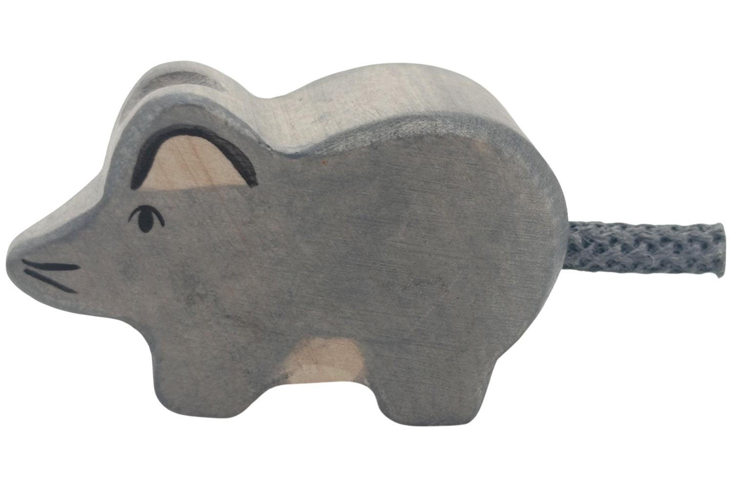 Holztiger Maus grau