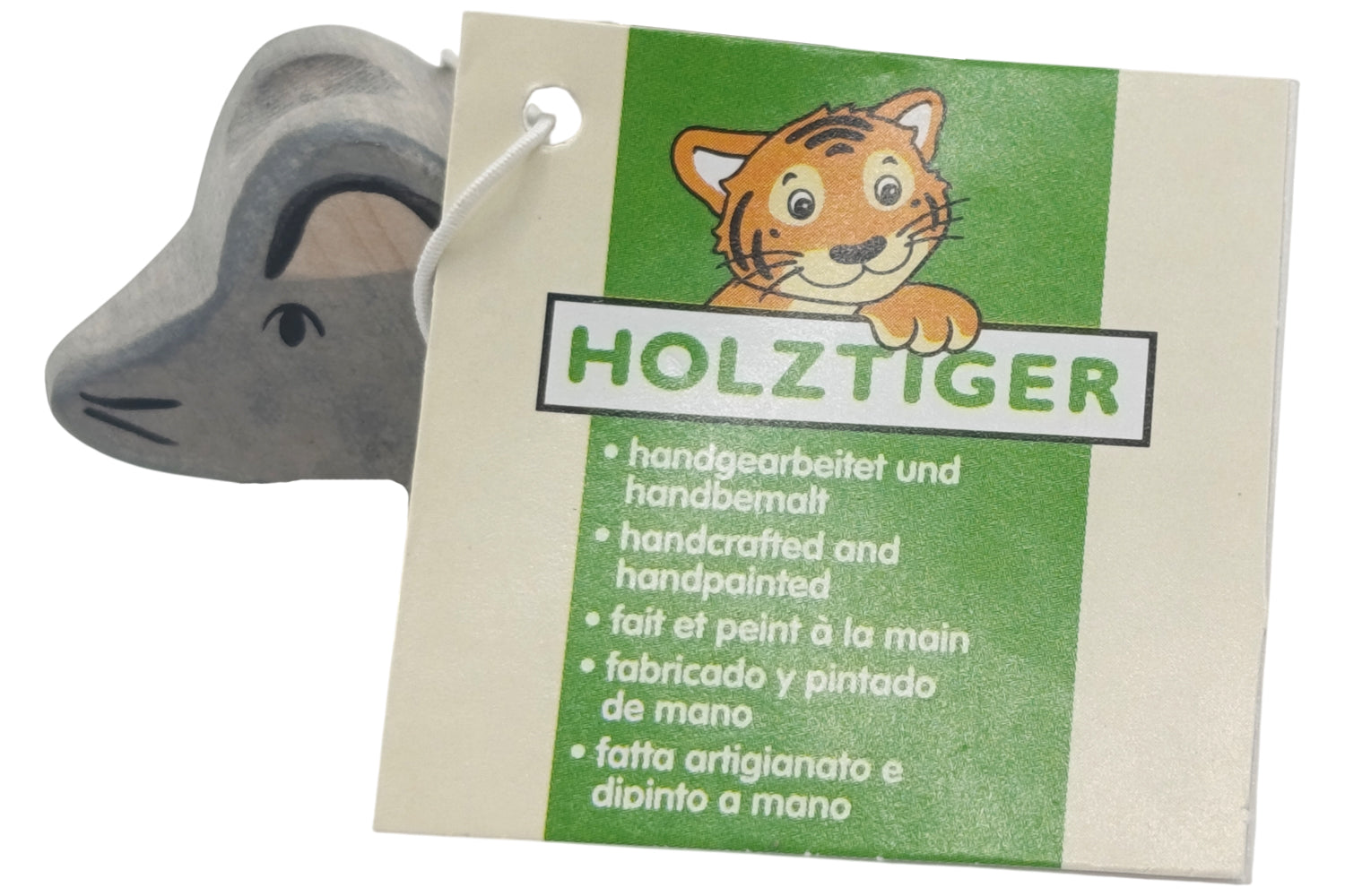 Holztiger Maus grau