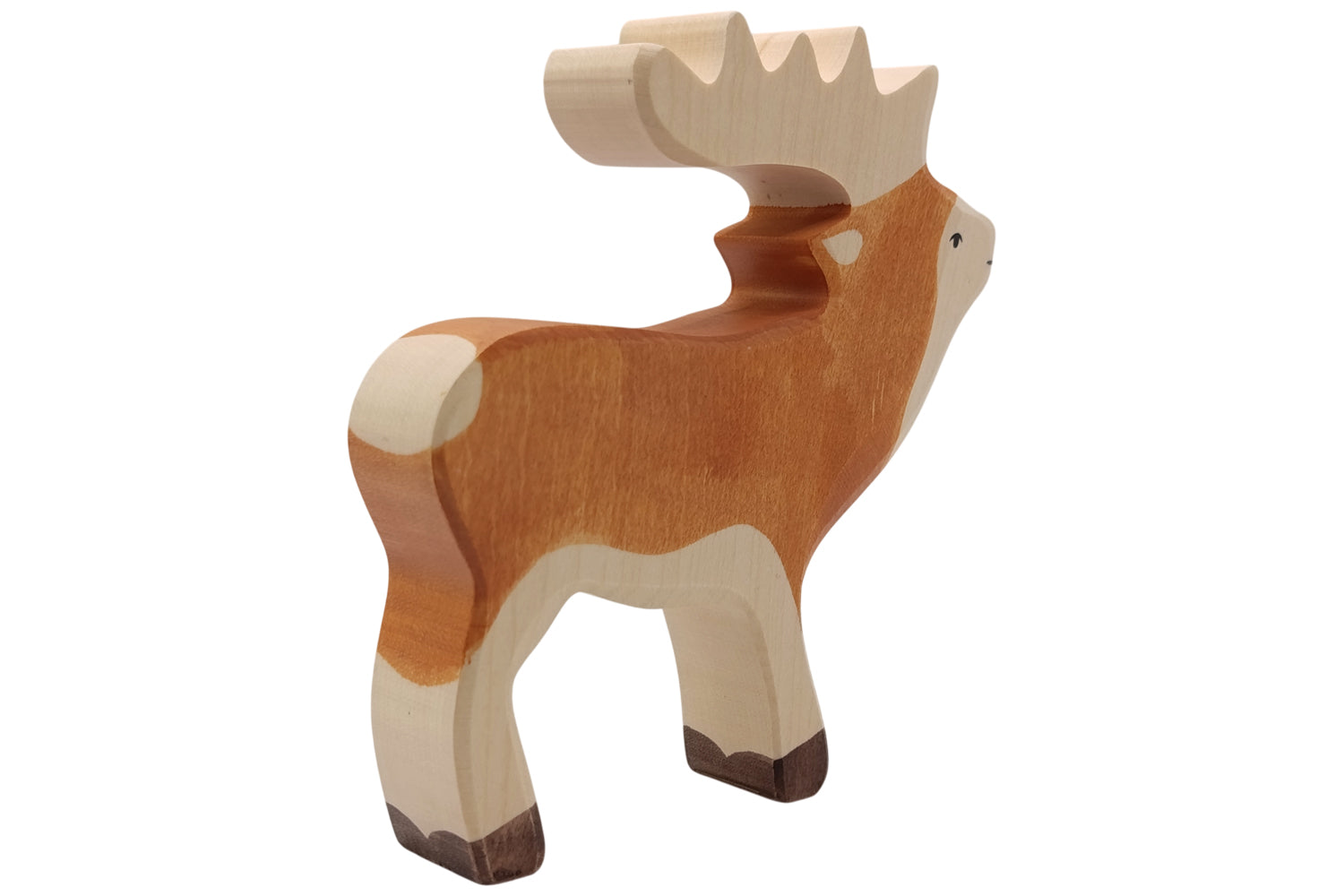 Holztiger Hirsch