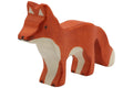 Holztiger Fuchs stehend
