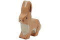Holztiger Hase Ohren hoch