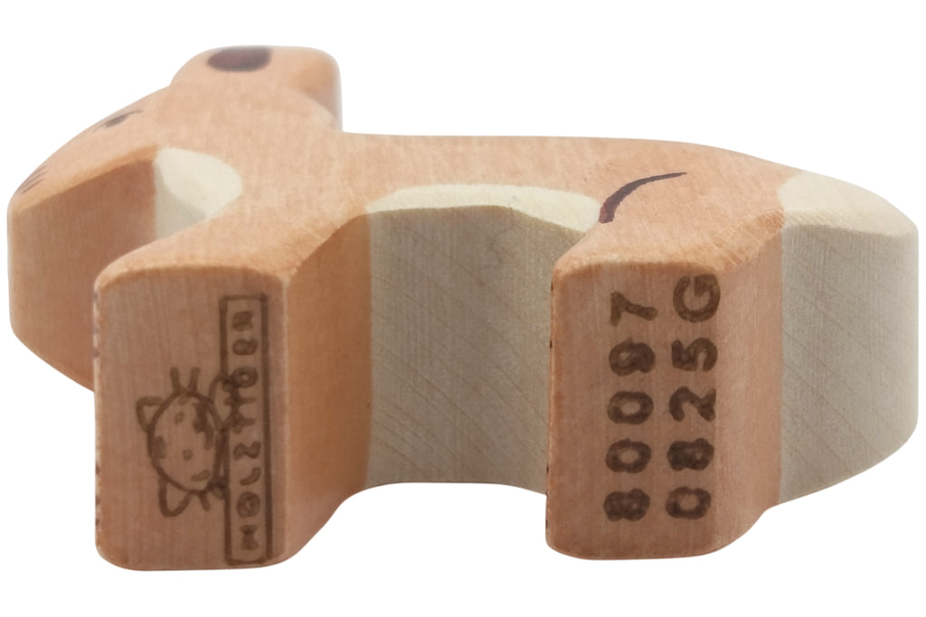 Holztiger Hase Ohren hoch