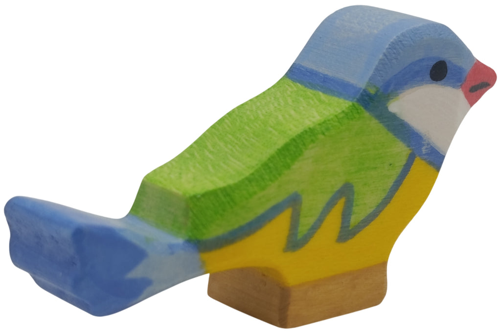 Holztiger Blaumeise