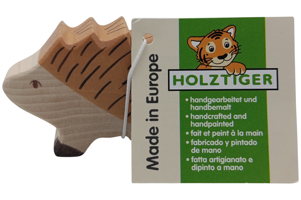 Holztiger 80125 Hérisson Animal en Bois Figurine Neuf !#