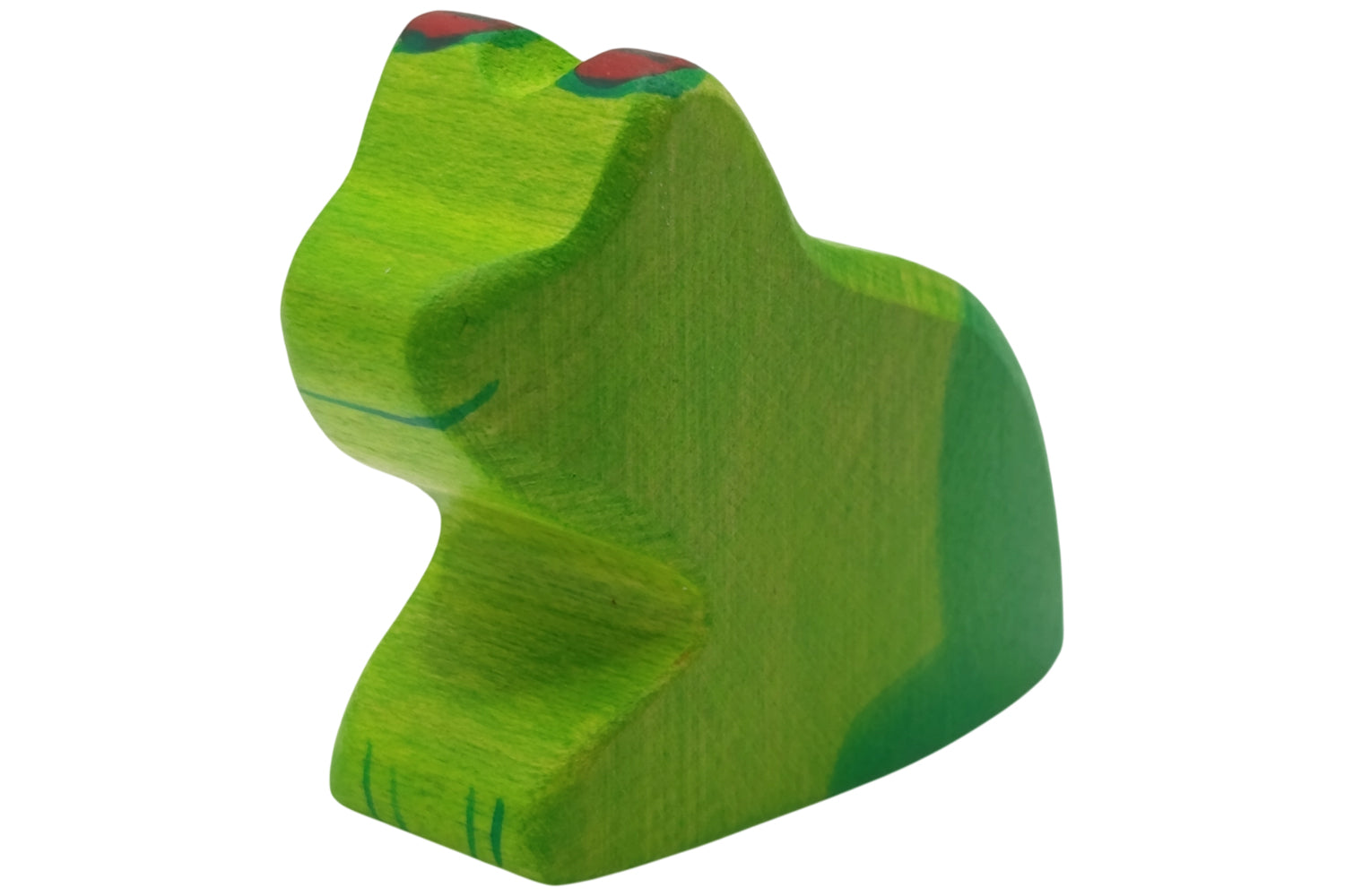 Holztiger Frosch grün
