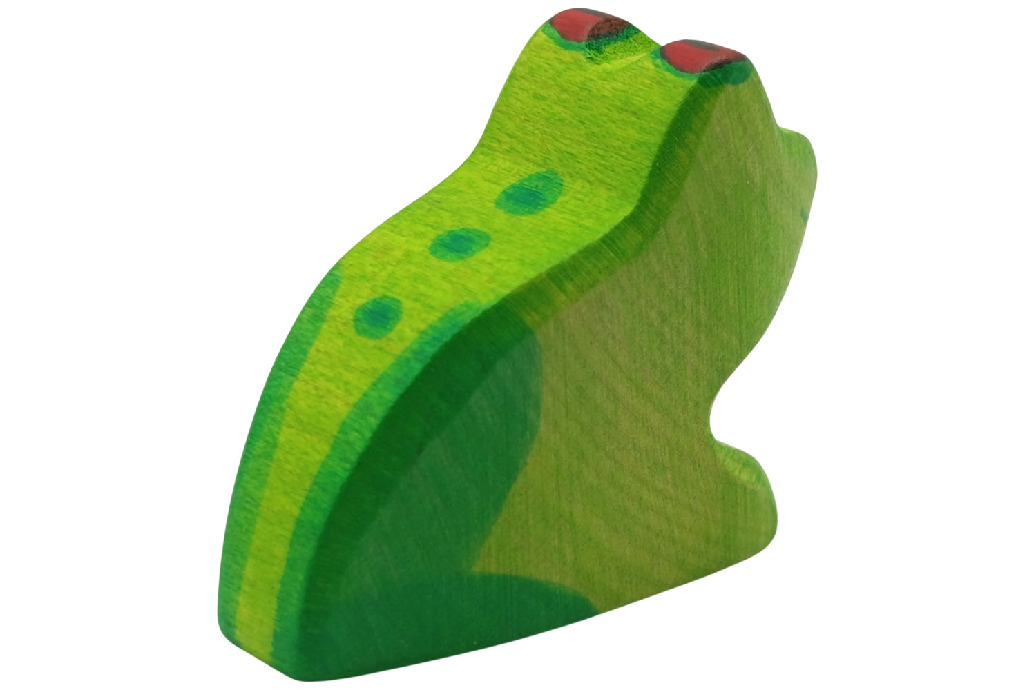 Holztiger Frosch grün