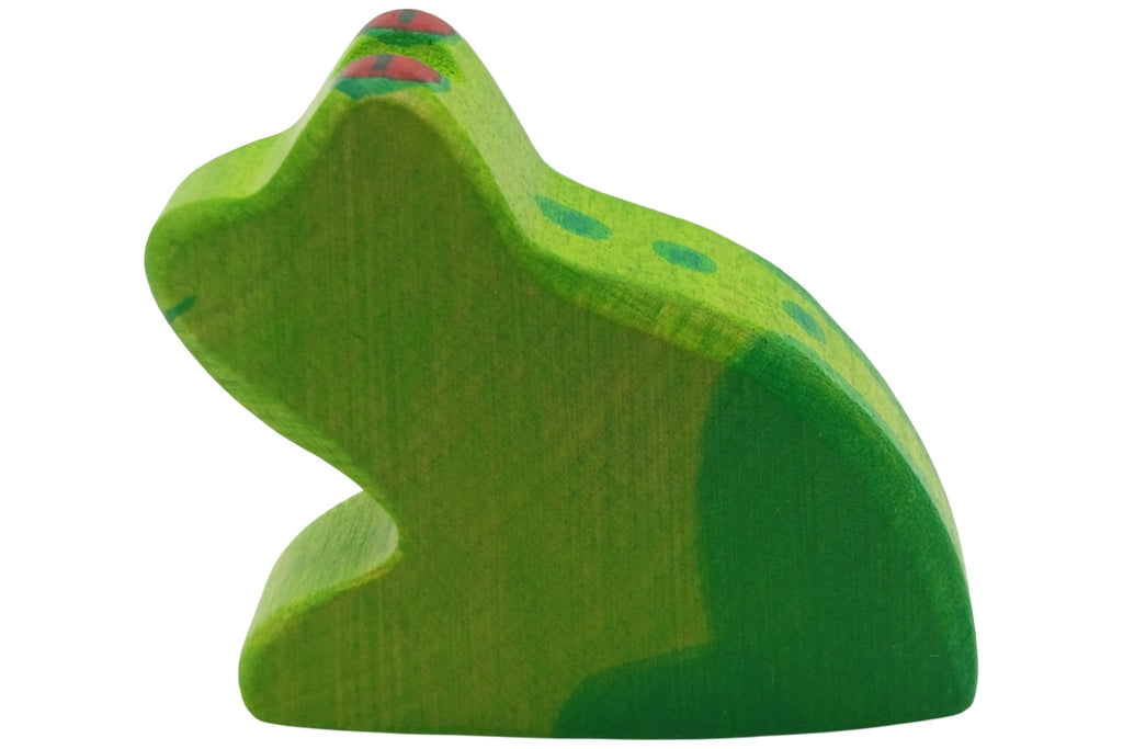 Holztiger Frosch grün