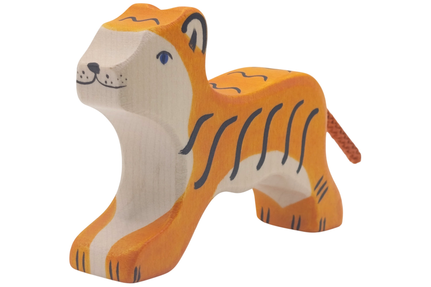 Holztiger Tiger klein laufend