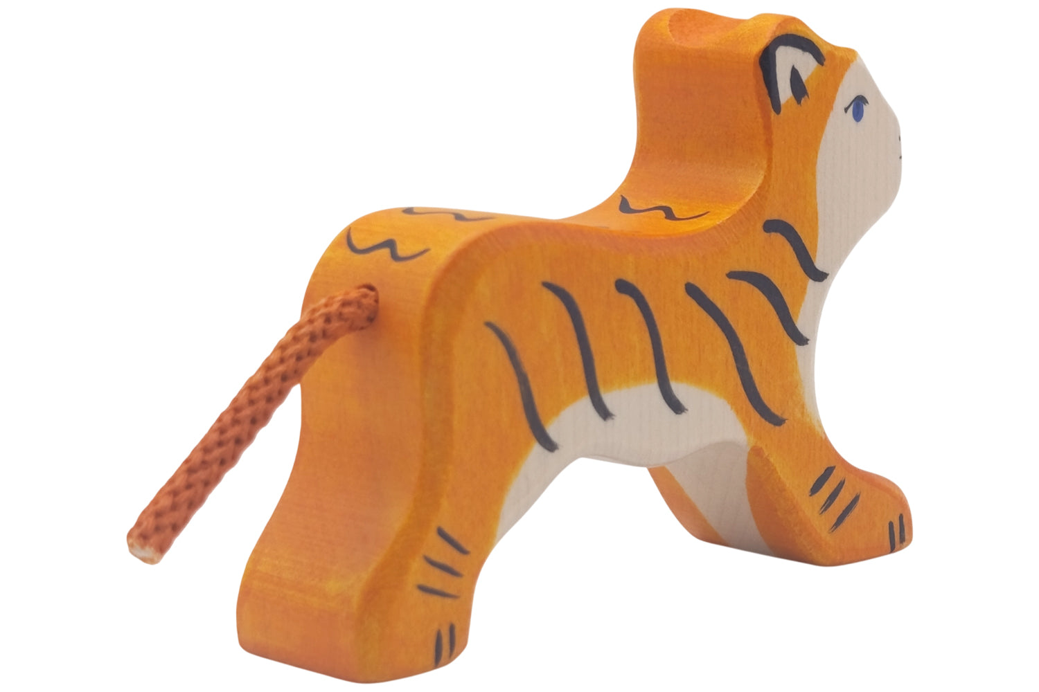 Holztiger Tiger klein laufend
