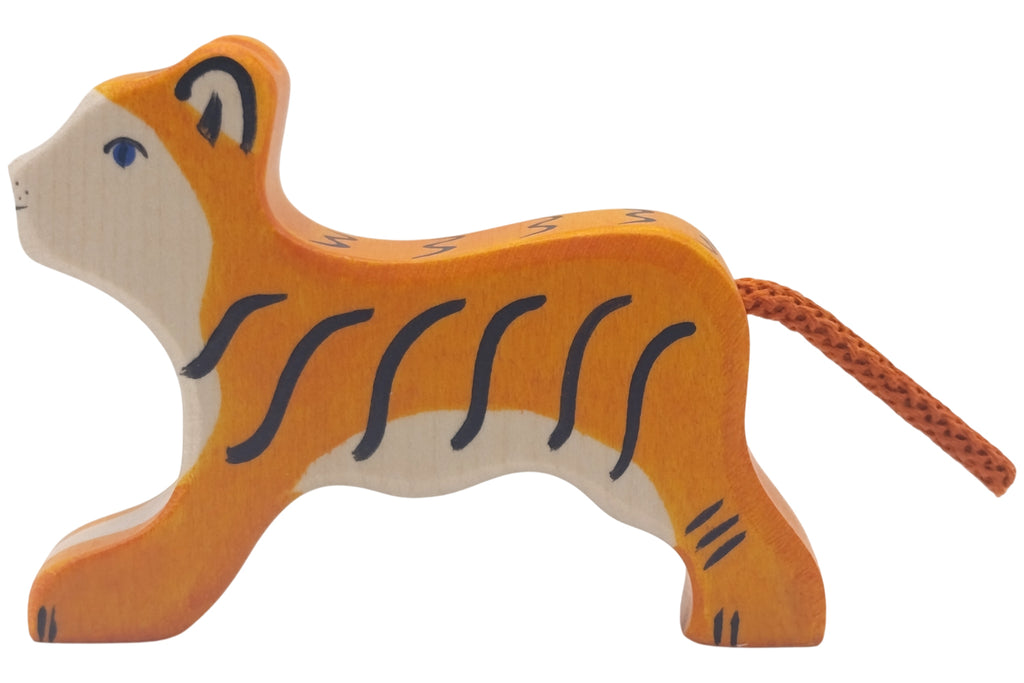 Holztiger Tiger klein laufend