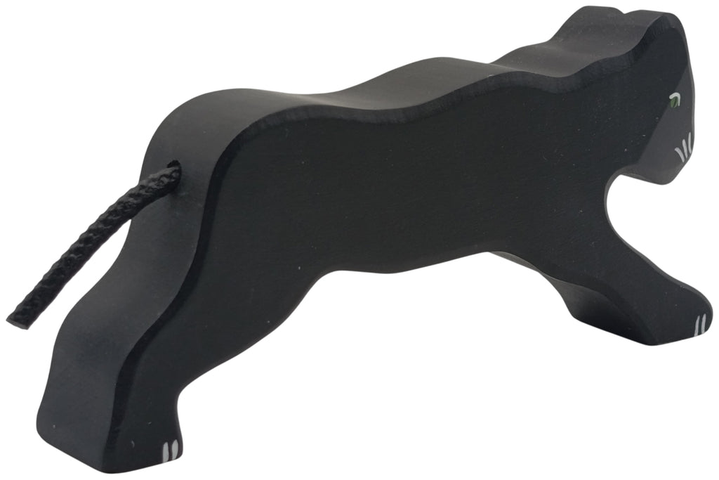 Holztiger Panther schwarz