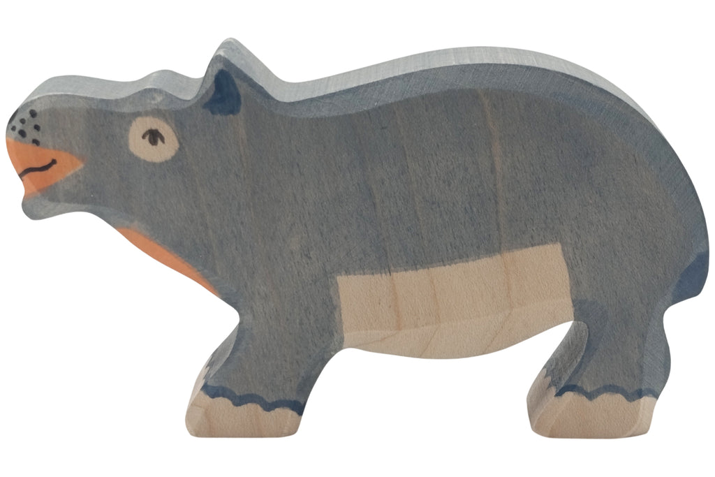 Holztiger Nilpferd klein