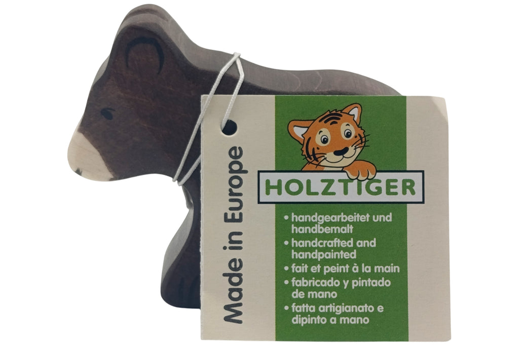 Holztiger Braunbär klein