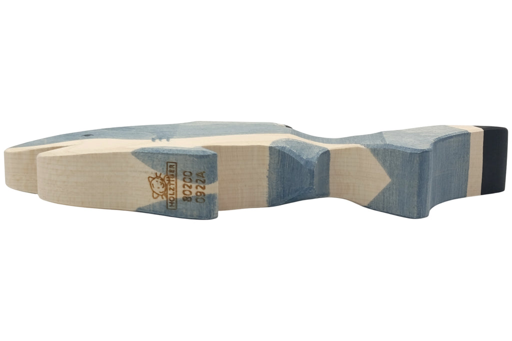 Holztiger Hai blau