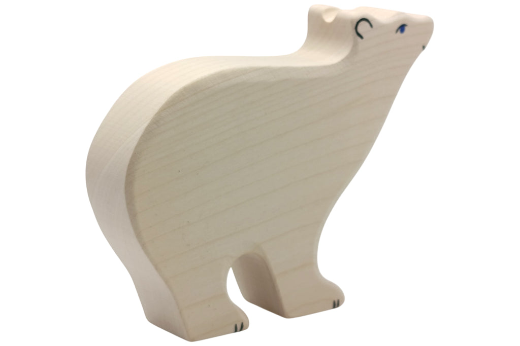 Holztiger Eisbär groß