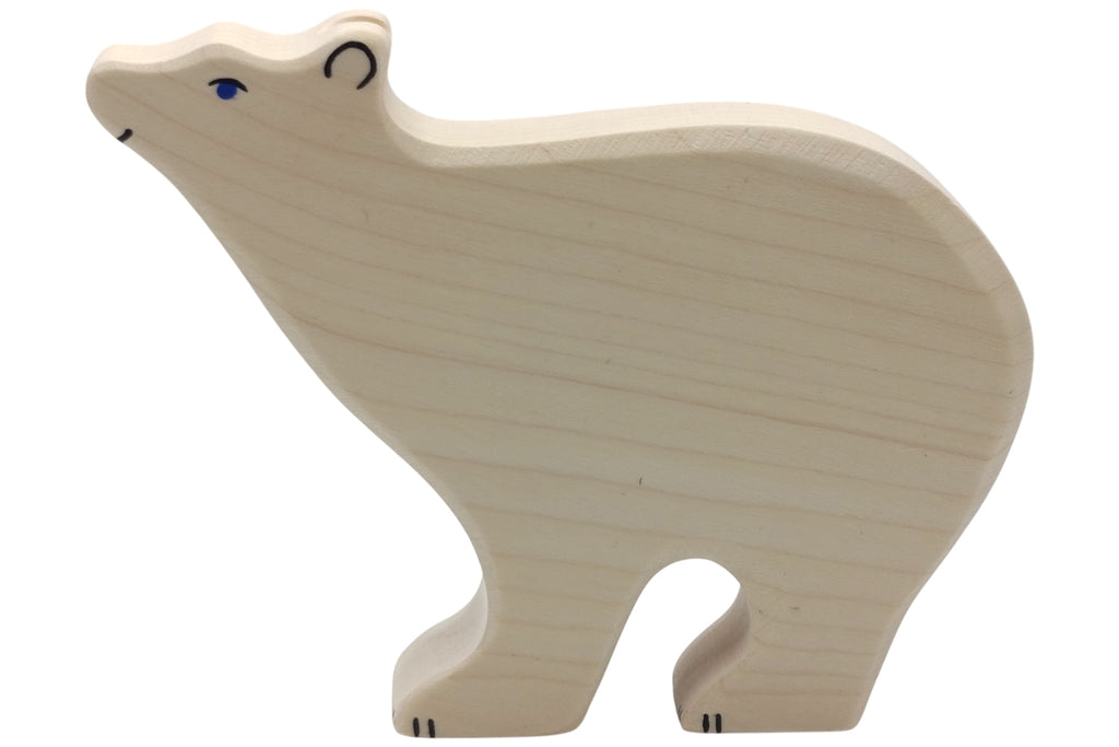 Holztiger Eisbär groß