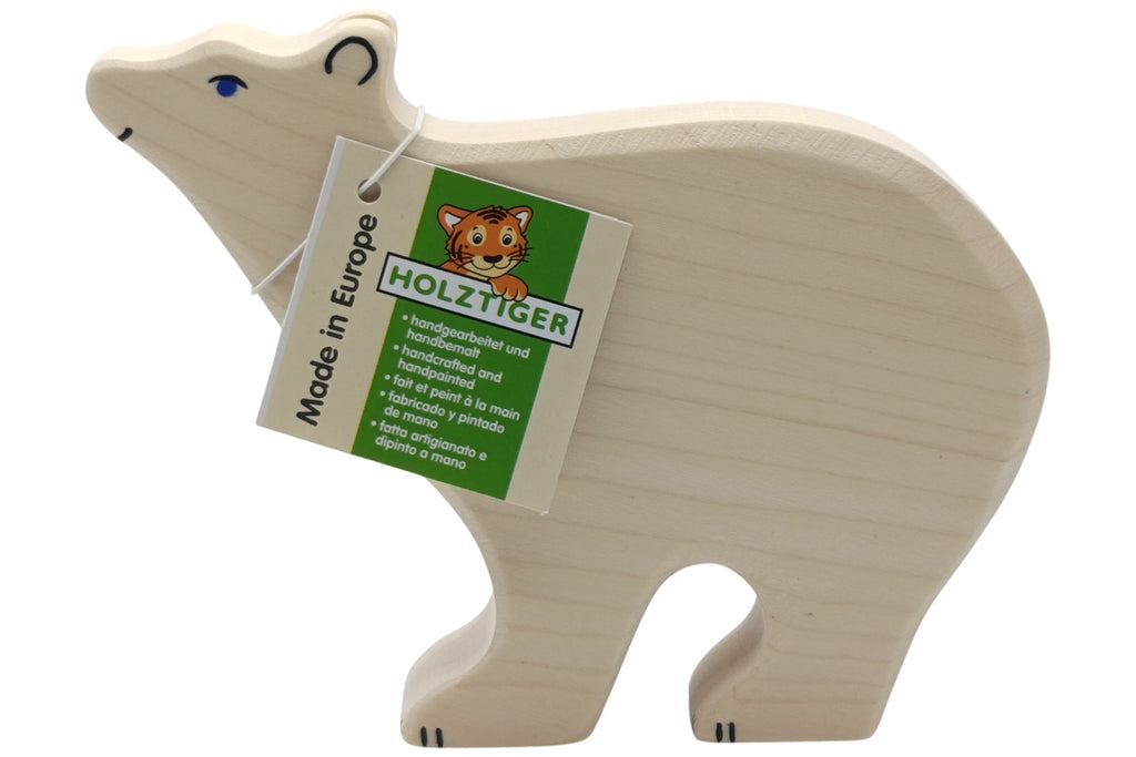 Holztiger Eisbär groß