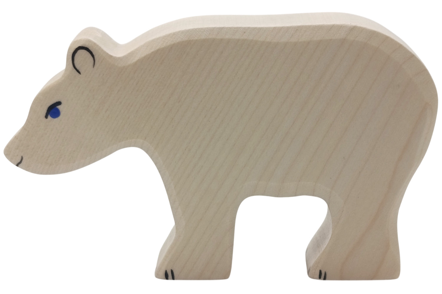 Holztiger Eisbär fressend