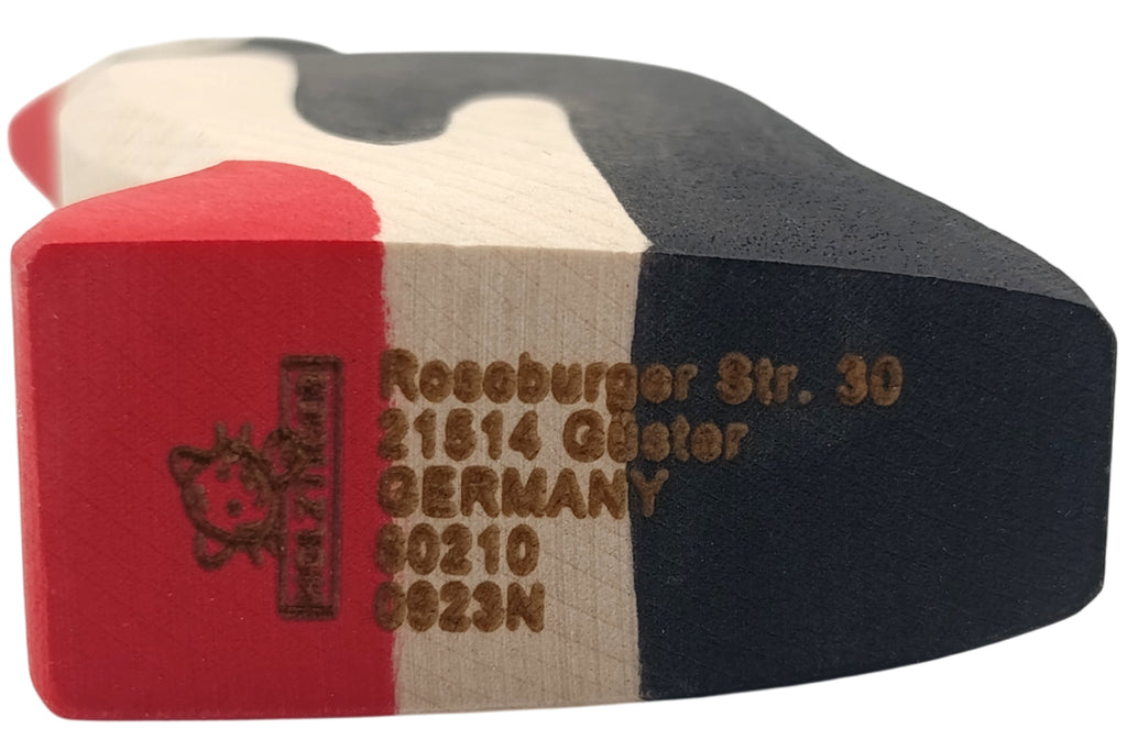 Holztiger Pinguin groß Kopf hoch