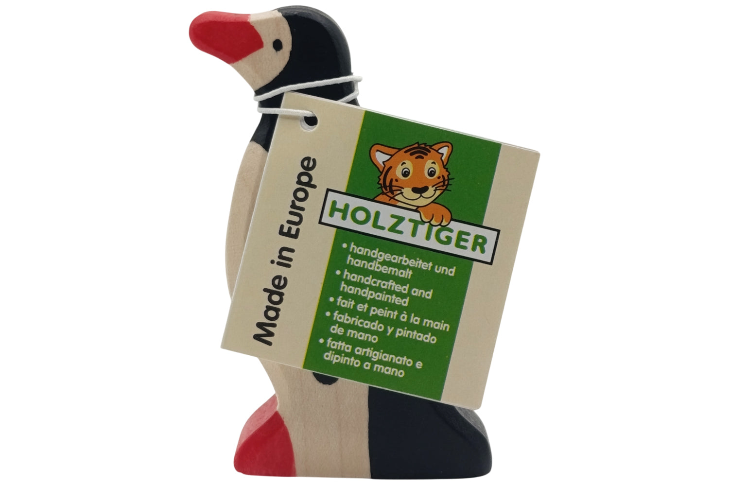 Holztiger Pinguin